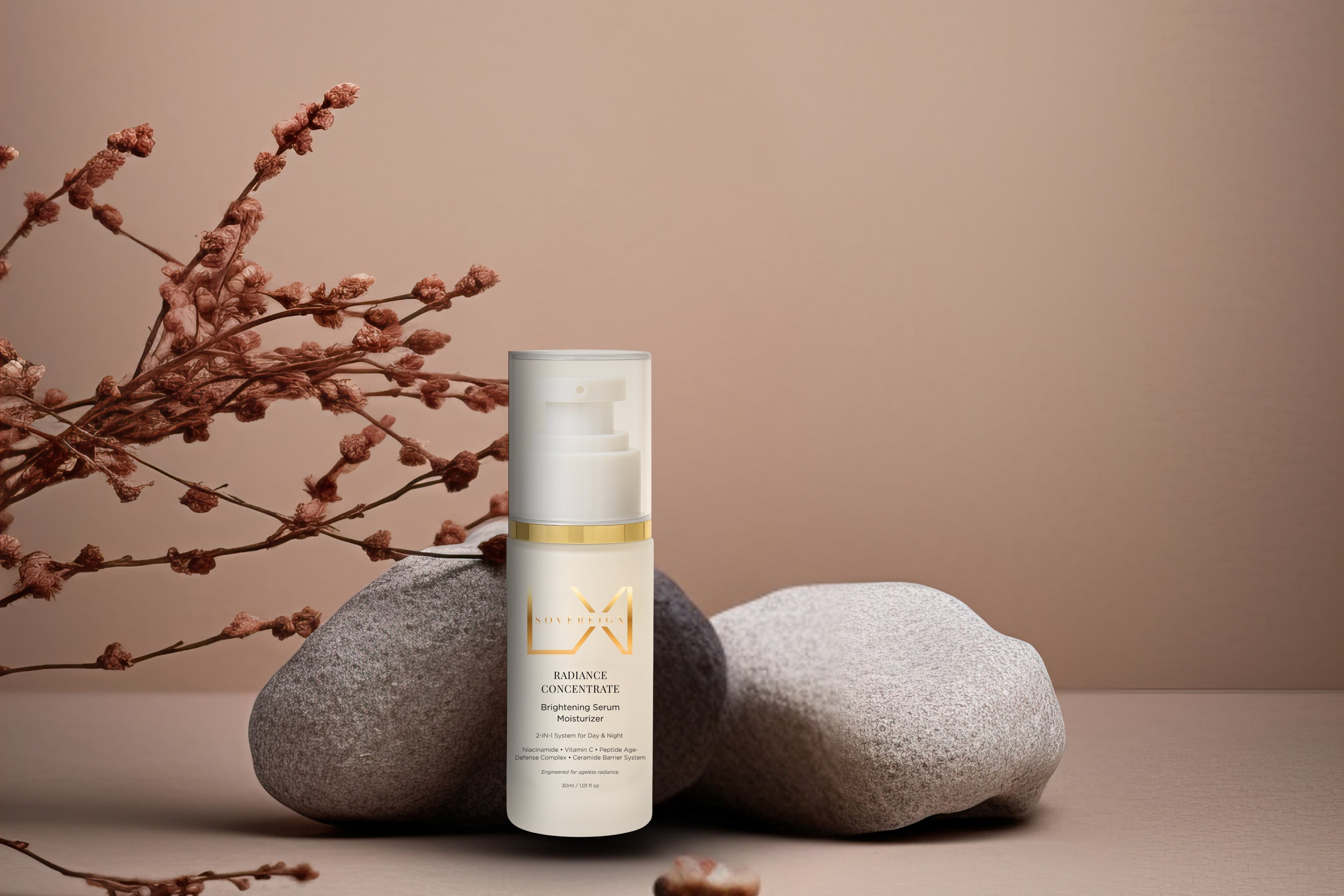 Sovereign LXI Radiance Concentrate 2-in-1 Mosturizer Airless Pump 30ml